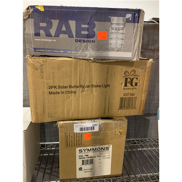 Lot of asst electrical lights and components