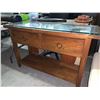 Image 3 : Double Drawer Shaker Style Sofa Table Solid Wood approx 48 wide