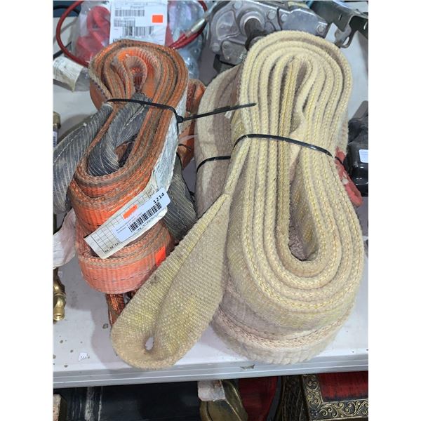 Lot of 6 assorted lifting hoist slings