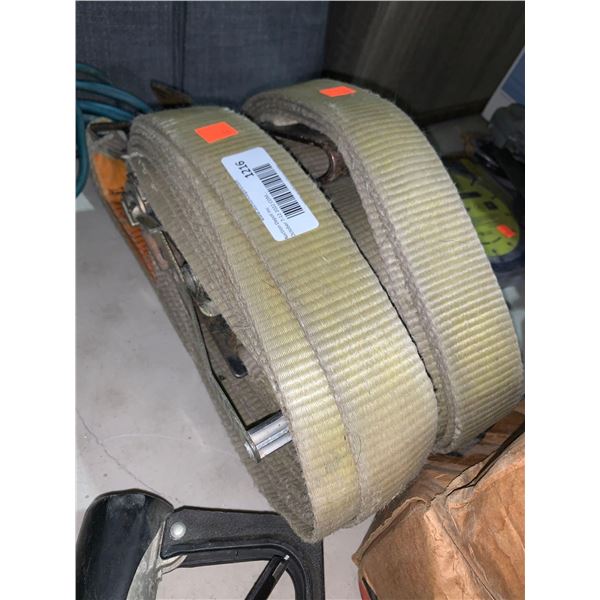 Lot of 2 - 2 inch heavy Duity ratchet straps