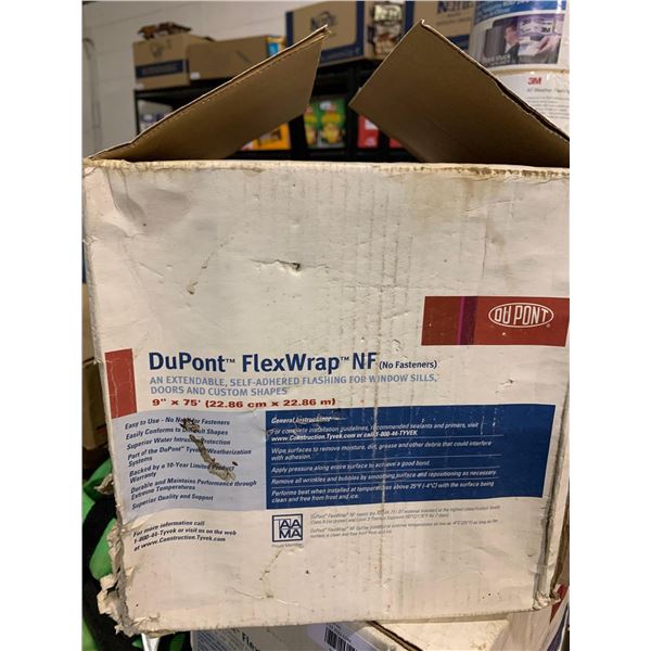 Du Pont Flex Wrap Self Adhere Flashing roll 9 " x 75ft