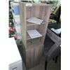 Image 1 : NEW Shelving unit with cupboard dual shelf approx 50 inch high 14 wide