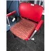 Image 1 : Red Upholstered students desk chair