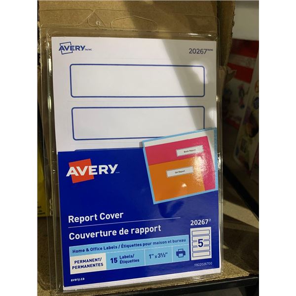 Avery Report Labels Case lot of 12 x 15