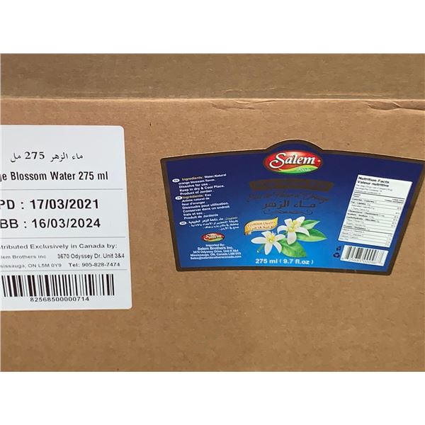 Salem Orange Blossom Water Case lot of 24 x 275ml