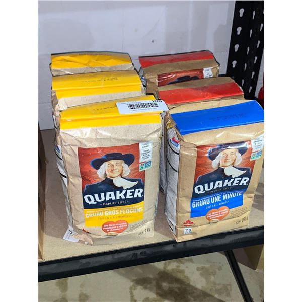 Quaker Oats asst styles lot of 6 x 1kg