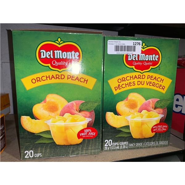 Del Monte Orchard Peach fruit cups lot of 40