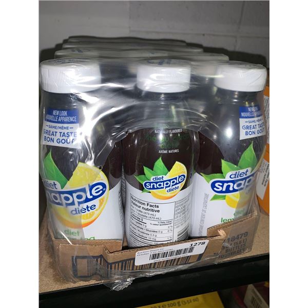 Snapple Diet Ice Tea Lemon Case lot 12