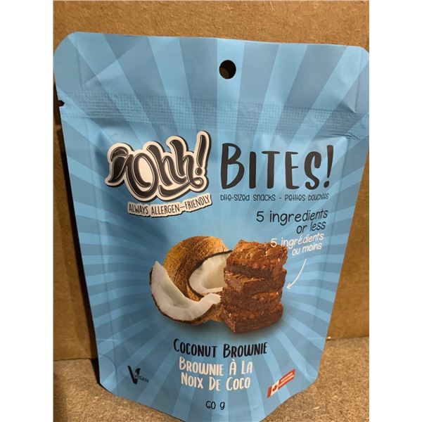 Ohh Bites Caramel Brownie Master Case lot of 60 x 60g