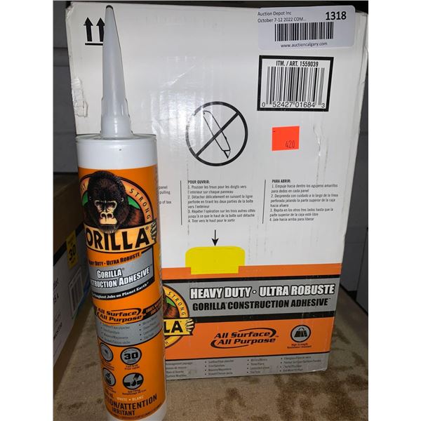 Gorilla Heavy Duty Adhesive Case lot of 12 x 266ml