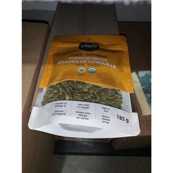 Clan organic Pumpkin Seeds case lot of 8 x 185g