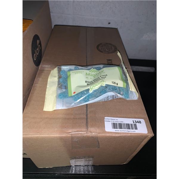 Mighty Mark sour foot blue gummies case lot of 12 x 135g