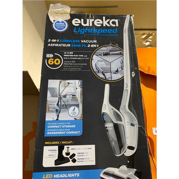 Eureka lightspeed cordless vacuum - untested sold as is