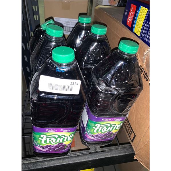 Fruite Grape Drink Case lot of 6 x 1.89L