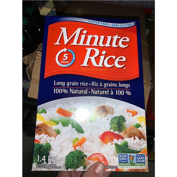 Minute Rice Case lot of 12 x 1.4kg