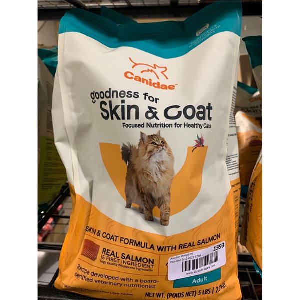 Canidae Cat food skin & coat formula with Salmon Lot of 3 x 5lbs