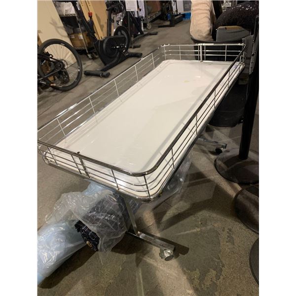 Rolling/Folding Chrome Display Table