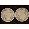 Image 1 : 1909 AND 1915 SILVER BARBER QUARTERS