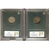 Image 2 : SLABBED 1904 & 1907 BARBER DIMES GRADES DO NOT