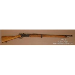 French 1886 LEBEL M93, # 55059, 8mm Lebel cal.,  re-blued finish, 31” barrel, plain hardwood stock.