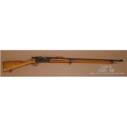 French 1886 LEBEL M93, # 55059, 8mm Lebel cal.,  re-blued finish, 31” barrel, plain hardwood stock. 