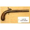 Image 1 : Allen type percussion "pistol" circa 1835 - 1850  in approx 36 cal. with 5 7/8" 1/2 round to octagon