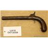 Image 2 : Allen type percussion "pistol" circa 1835 - 1850  in approx 36 cal. with 5 7/8" 1/2 round to octagon