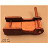 Image 2 : Handmade wood battle rattle, approx. 11” X 5” in  working order and appears to be circa 1860’s; in  