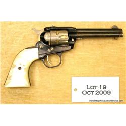 Ruger, Single-Six Single Action revolver, .22  cal., 4-1/2” barrel, blue finish with nickel  cylinde
