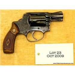 SMITH & WESSON Model 36, #463474, .38 Spl., 2”  barrel, blued finish, bobbed hammer, checkered  wood