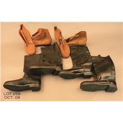 Four (4) pairs of military foot gear.  Est $150 -  $250