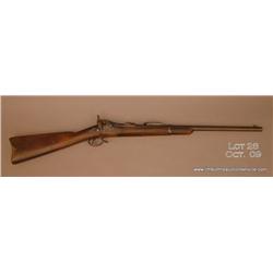 Composite Trapdoor Springfield rifle configured as  a carbine, #105395. The gun shows an even brown 