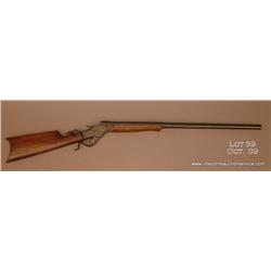 Stevens Single Shot No. 44 rifle, 26" half round,  half octagon #2 barrel, 25-20 cal., blue and case