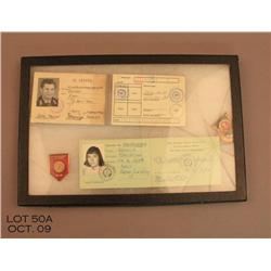 Workers id's and communist badges.  Est. $150 - $300