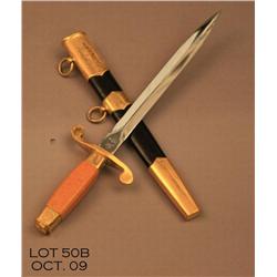 Soviet Naval officer dagger dated.  Fine to near  excellent.  Est. $150 - $300