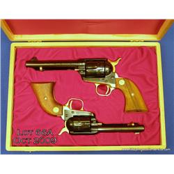 Colt Commemorative two gun set, Carolina Charter  Tercentenary (1663-1963), one SAA model revolver  
