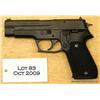 Image 2 : Sig Sauer Model P220 DA semi-auto pistol, .45  cal., 4-1/2" barrel, black mat finish, checkered  har