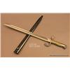Image 1 : Argentine Mauser bayonet and scabbard, #C2930, in  very good condition.  Scabbard is in good  condit
