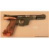 Image 2 : WALTHER OSP, #00997, .22 Short, 4.5” barrel with  barrel weight, checkered walnut target grips with 