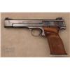 Image 1 : SMITH & WESSON Model 41, # 71980, .22 LR., 5.5”  barrel, blued finish, adjustable sights, checkered 