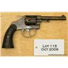 Image 2 : Colt New Police .32 DA revolver, .32 cal., 4”  barrel, blue finish, checkered Colt hard rubber  grip