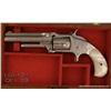 Image 1 : Cased New York style engraved Smith & Wesson New  Model 1-1/2 spur trigger revolver, .32 cal.,  3-1/