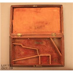 Wood case for a 4” Colt 1849 Pocket percussion  revolver, in overall good condition showing  interio