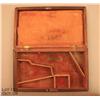 Image 1 : Wood case for a 4” Colt 1849 Pocket percussion  revolver, in overall good condition showing  interio