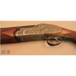 Luggage cased O/U Shotgun by London Guns, Ltd. of  Santa Barbara, California,  12 gauge, 30”  ventil