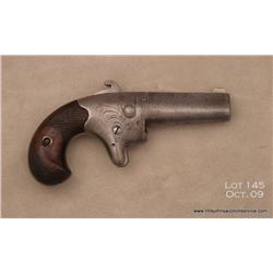 Colt No. 2 single shot derringer, .41 cal., 2-1/4”  barrel, light coverage engraving on frame,  chec