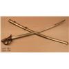 Image 3 : Civil War era European import sword and scabbard,  approx. 44” overall, “Soligen” marked blade. This