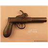 Image 1 : An unusual cast metal American percussion single  shot pistol, .41 cal., 3-1/2” round barrel, 7-1/2”