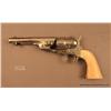 Image 2 : Colt Model 1860 Army conversion, .44 cal., 5-3/4”  cut down barrel, re-nickel finish, later ivory  g