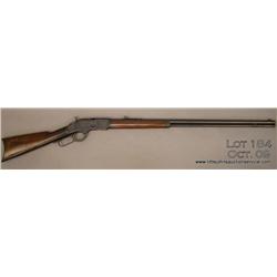 Winchester Model 1873 lever action rifle, 32-20  cal., extra long 30” round barrel, blue finish,  wo